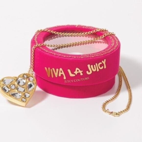 Viva LA Juicy Couture encrusted Gem Solid Necklace NEW IN BOX - Picture 1 of 4